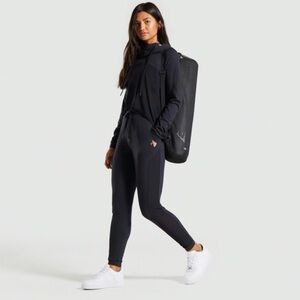 Sheer Gymshark cowlneck black hoodie size large